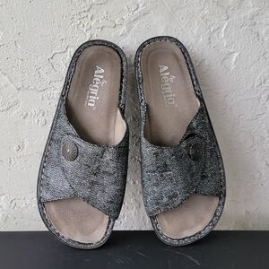 Alegria Women’s Slide Sandals Size 38 Leather Clog Bohemian